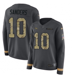 Nike Broncos #10 Emmanuel Sanders Anthracite Salute to Service
