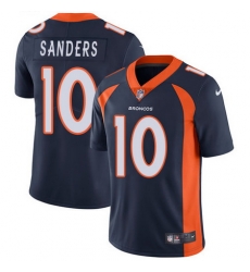 Nike Broncos #10 Emmanuel Sanders Navy Blue Alternate Mens Stitched NFL Vapor Untouchable Limited Jersey