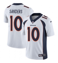 Nike Broncos #10 Emmanuel Sanders White Mens Stitched NFL Vapor Untouchable Limited Jersey