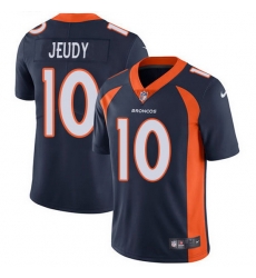 Nike Broncos 10 Jerry Jeudy Navy Blue Alternate Men Stitched NFL Vapor Untouchable Limited Jersey