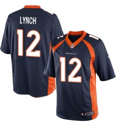 Nike Broncos #12 Paxton Lynch Navy Blue Alternate Mens Stitched NFL Limited Jersey