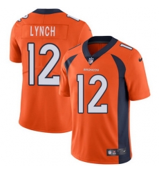 Nike Broncos #12 Paxton Lynch Orange Team Color Mens Stitched NFL Vapor Untouchable Limited Jersey