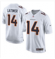 Nike Broncos #14 Cody Latimer White Mens Stitched NFL Game Event Jersey
