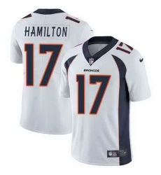 Nike Broncos 17 DaeSean Hamilton White Vapor Untouchable Limited Jersey