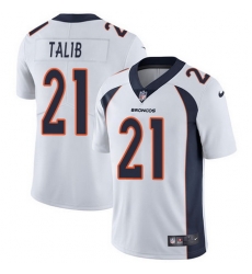 Nike Broncos #21 Aqib Talib White Mens Stitched NFL Vapor Untouchable Limited Jersey