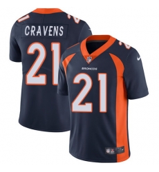 Nike Broncos #21 Su a Cravens Navy Blue Alternate Mens Stitched NFL Vapor Untouchable Limited Jersey