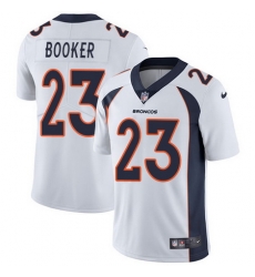 Nike Broncos #23 Devontae Booker White Mens Stitched NFL Vapor Untouchable Limited Jersey