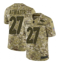 Nike Broncos #27 Steve Atwater Camo Mens Stitched NFL Limited 2018 Salute To Service Jersey