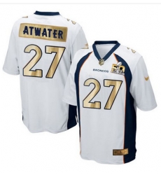 Nike Broncos #27 Steve Atwater White Mens Stitched NFL Game Super Bowl 50 Collection Jersey