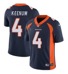 Nike Broncos #4 Case Keenum Navy Blue Alternate Mens Stitched NFL Vapor Untouchable Limited Jersey