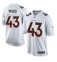 Nike Broncos #43 T J Ward White Mens Stitched NFL Game Event Jersey