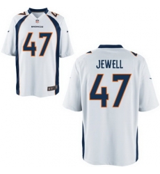 Nike Broncos 47 Josey Jewell White Elite Jersey