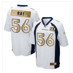 Nike Broncos #56 Shane Ray White Mens Stitched NFL Game Super Bowl 50 Collection Jersey