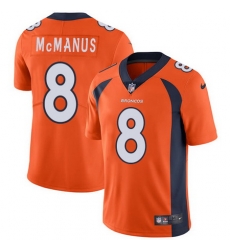 Nike Broncos #8 Brandon McManus Orange Team Color Mens Stitched NFL Vapor Untouchable Limited Jersey