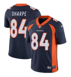 Nike Broncos #84 Shannon Sharpe Navy Blue Alternate Mens Stitched NFL Vapor Untouchable Limited Jersey