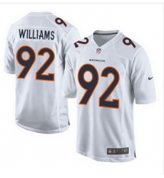 Nike Broncos #92 Sylvester Williams White Mens Stitched NFL Game Event Jersey