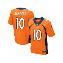 Nike Denver Broncos 10 Emmanuel Sanders Orange Elite NFL Jersey