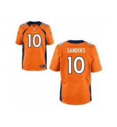 Nike Denver Broncos 10 Emmanuel Sanders Orange Game NFL Jersey