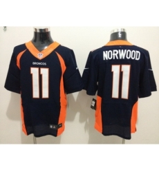 Nike Denver Broncos 11 Jordan Norwood Blue Elite NFL Jersey