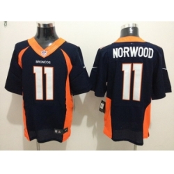 Nike Denver Broncos 11 Jordan Norwood Blue Elite NFL Jersey