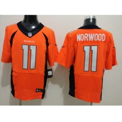 Nike Denver Broncos 11 Jordan Norwood Orange Elite NFL Jersey
