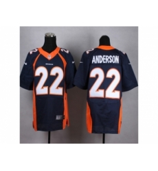 Nike Denver Broncos 22 C.J. Anderson blue Elite NFL Jersey
