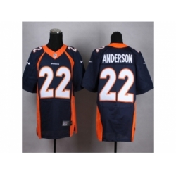 Nike Denver Broncos 22 C.J. Anderson blue Elite NFL Jersey