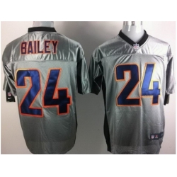 Nike Denver Broncos 24 Champ Bailey Grey Elite Shadow NFL Jersey