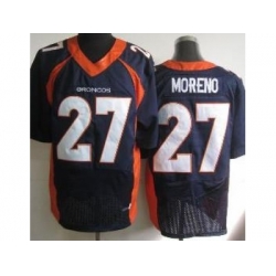 Nike Denver Broncos 27 Knowshon Moreno Blue Elite NFL Jersey