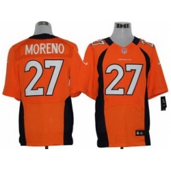 Nike Denver Broncos 27 Knowshon Moreno Orange Elite NFL Jersey