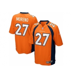 Nike Denver Broncos 27 Knowshon Moreno orange Game NFL Jersey