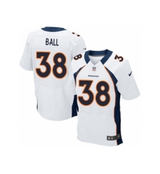 Nike Denver Broncos 38 Montee Ball White Elite NFL Jersey