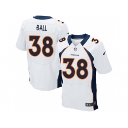 Nike Denver Broncos 38 Montee Ball White Elite NFL Jersey