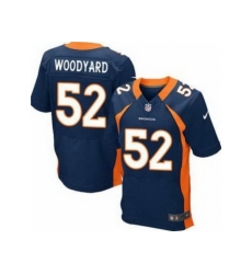 Nike Denver Broncos 52 Wesley Woodyard Blue Elite NFL Jersey