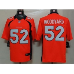 Nike Denver Broncos 52 Wesley Woodyard Orange Limited NFL Jersey