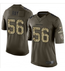 Nike Denver Broncos #56 Shane Ray Green Men 27s Stitched NFL Limited Salute To Service Jersey