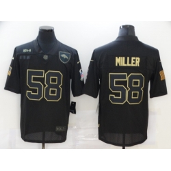 Nike Denver Broncos 58 Von Miller Black 2020 Salute To Service Limited Jersey