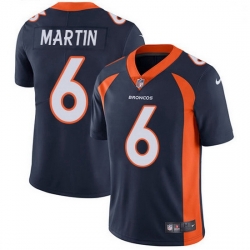 Nike Denver Broncos 6 Sam Martin Navy Blue Alternate Men Stitched NFL Vapor Untouchable Limited Jersey