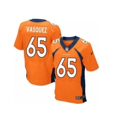 Nike Denver Broncos 65 Louis Vasquez Orange Elite NFL Jersey
