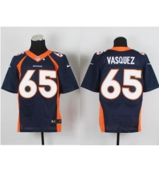 Nike Denver Broncos 65 Louis vasquez blue Elite NFL Jersey