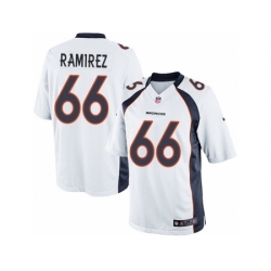 Nike Denver Broncos 66 Manny Ramirez White Limited NFL Jersey