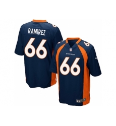 Nike Denver Broncos 66 Manny Ramirez blue Game NFL Jersey