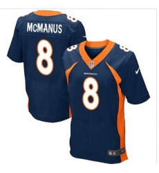Nike Denver Broncos #8 Brandon McManus Navy Blue Alternate Mens Stitched NFL New Elite Jersey
