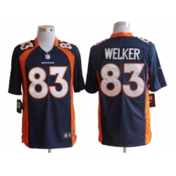 Nike Denver Broncos 83 Wes Welker Blue Game NFL Jersey