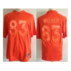 Nike Denver Broncos 83 Wes Welker Full Orange Limited NFL Jersey