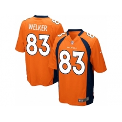 Nike Denver Broncos 83 Wes Welker Orange Game NFL Jersey