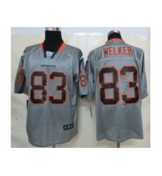 Nike Denver Broncos 83 Wes Welker grey Elite lights out NFL Jersey