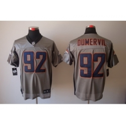 Nike Denver Broncos 92 Elvis Dumervil Grey Elite Shadow NFL Jersey