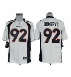 Nike Denver Broncos 92 Elvis Dumervil White Limited NFL Jersey