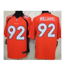 Nike Denver Broncos 92 Sylvester Williams Orange Limited NFL Jersey